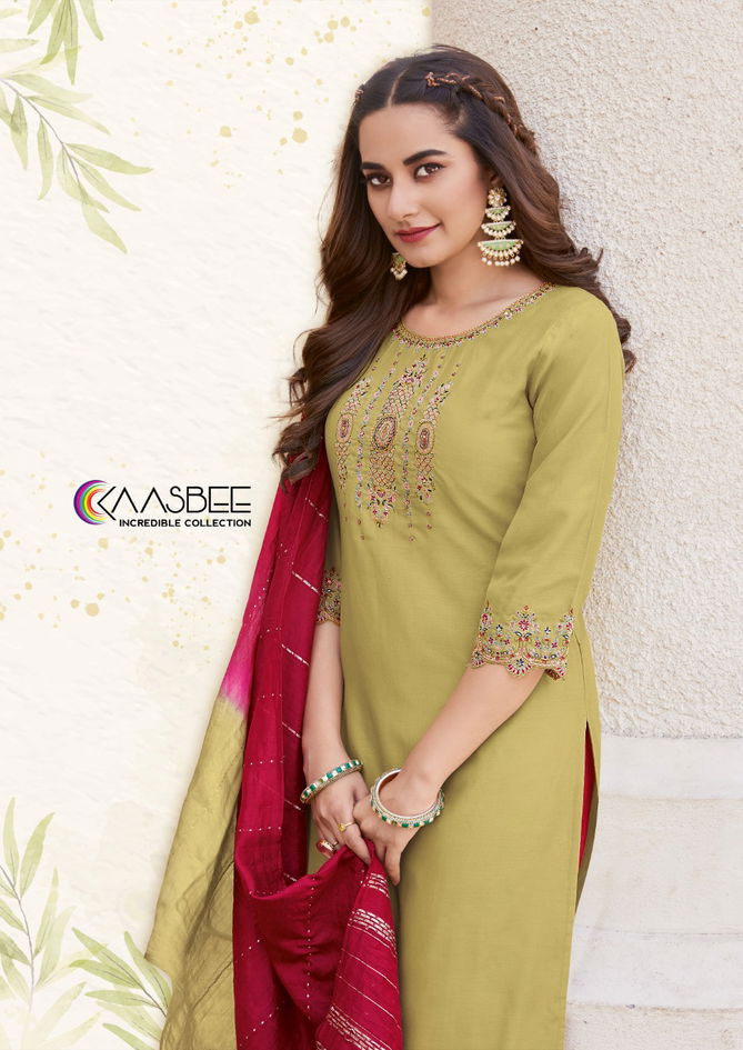 KAASBEE Shophiya 1 Festive Wear Latest Kurti Pant With Dupatta Collection